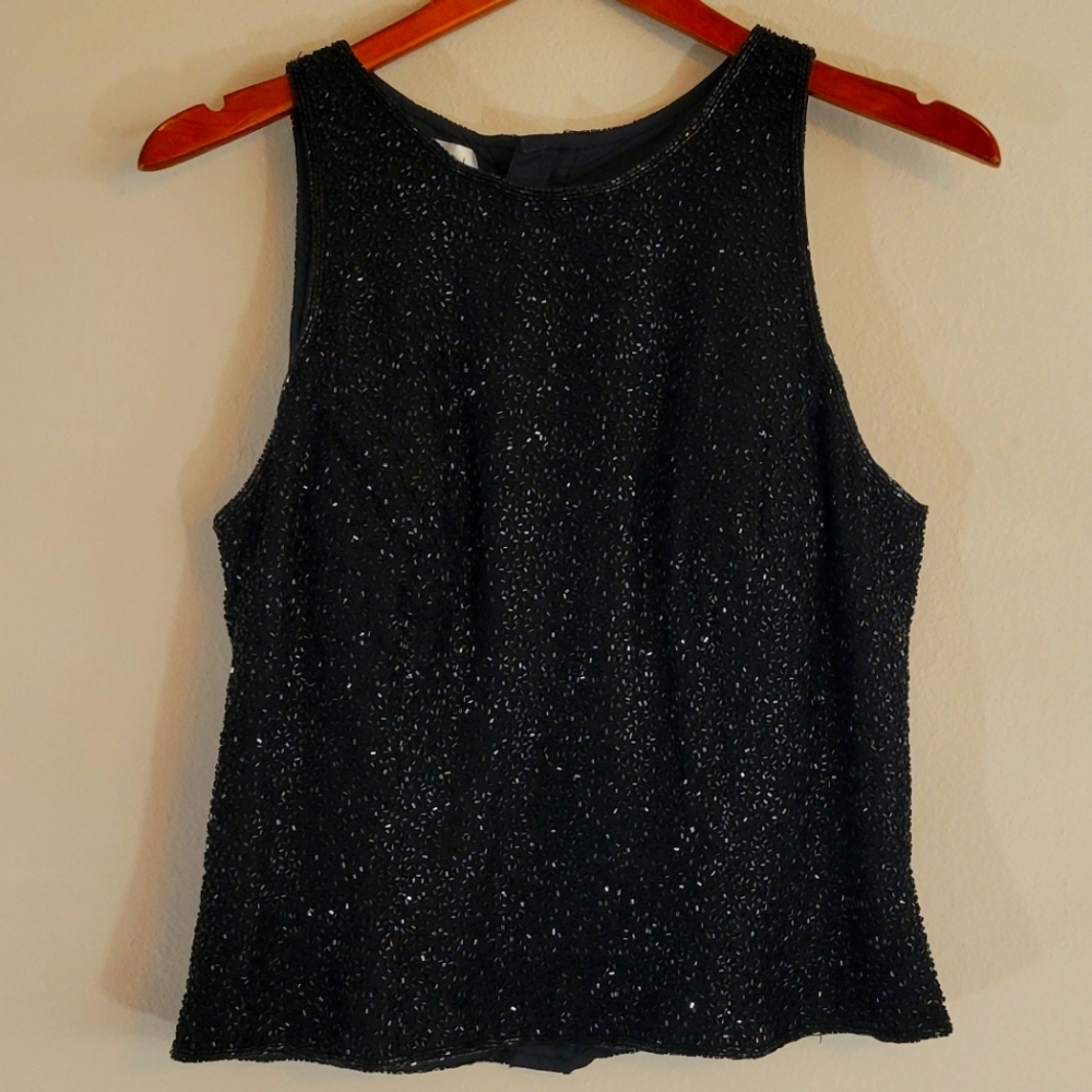 Sean Collection beaded top size Large